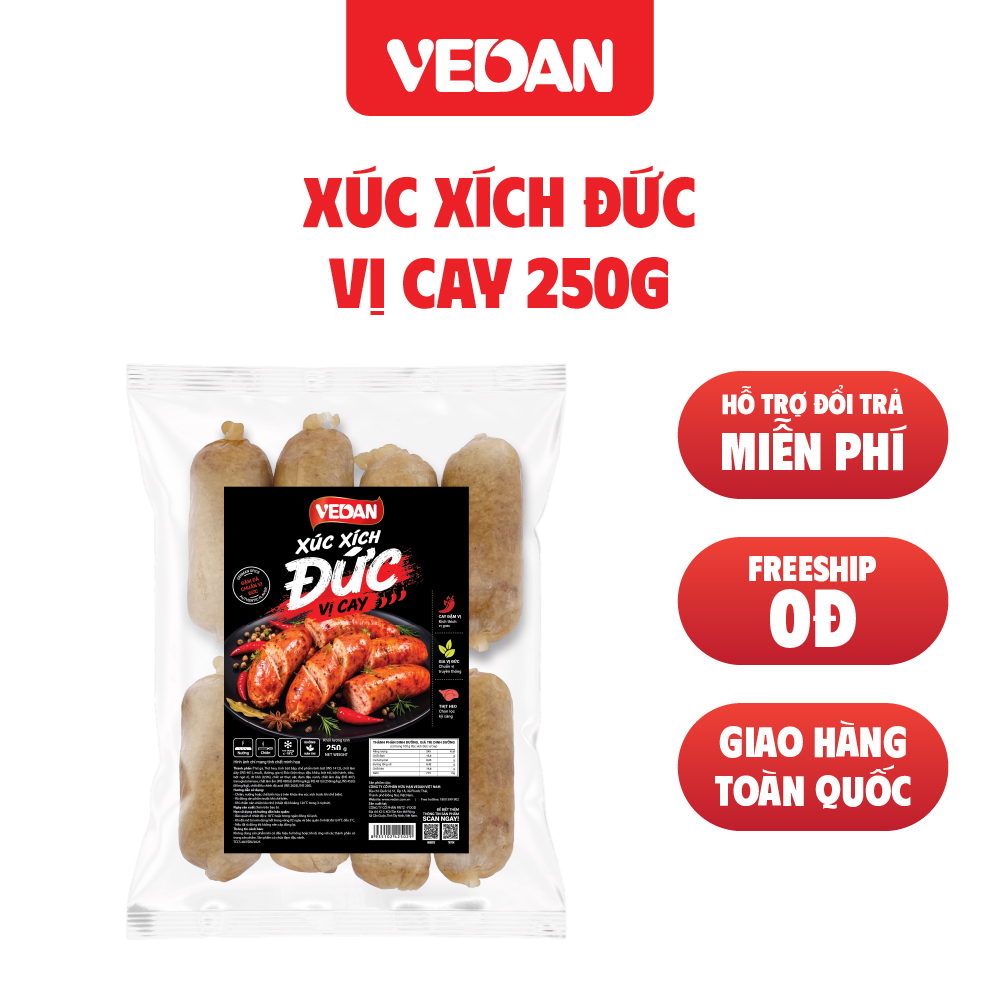 Vedan xúc xích đức vị cay
