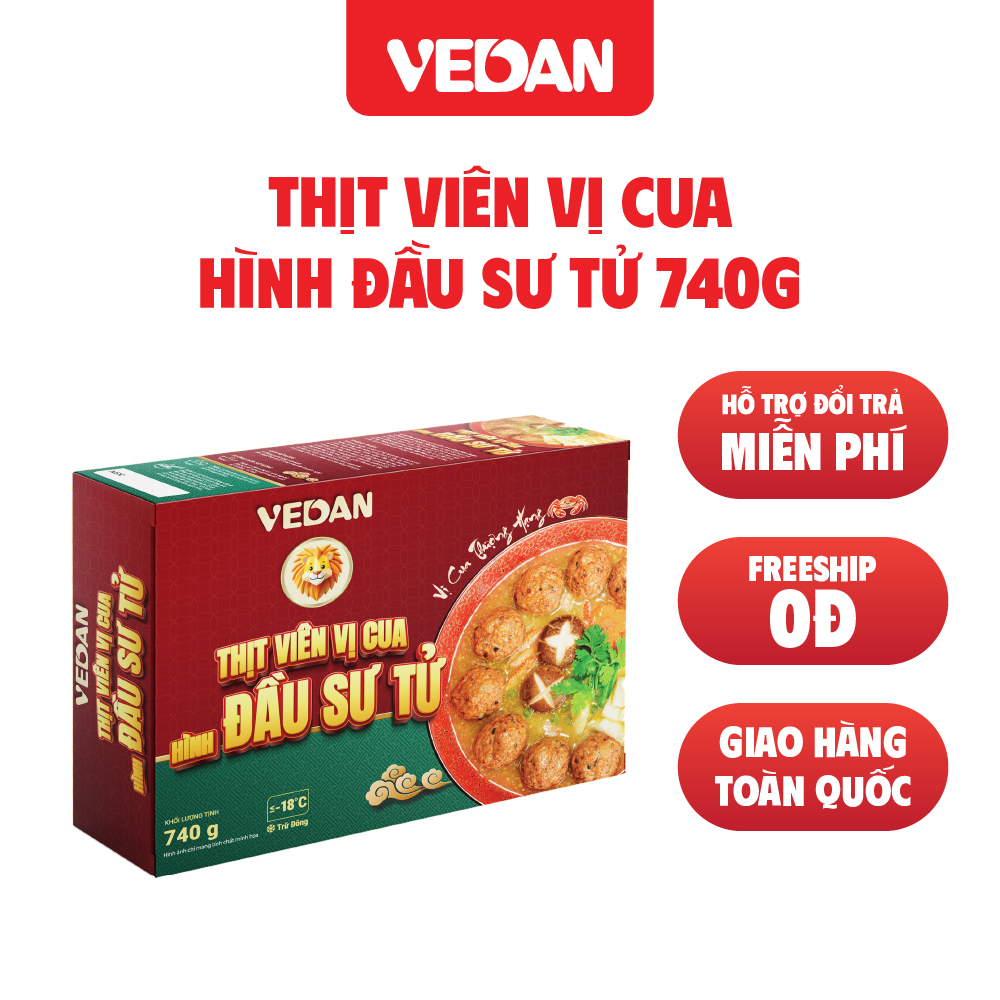 Thịt viên vị cua hình đầu sư tử