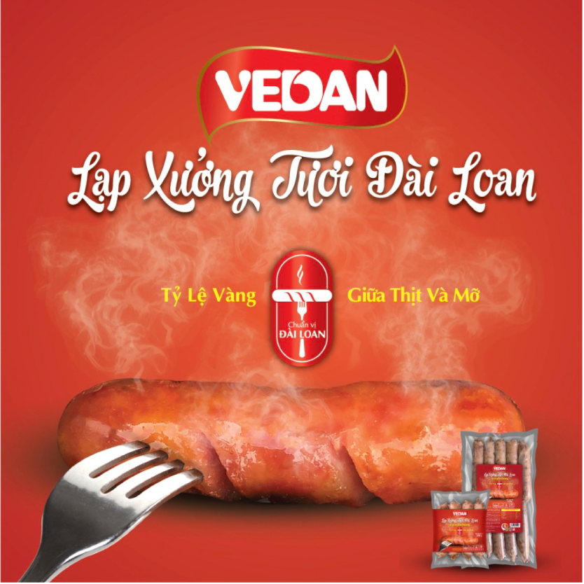VEDAN Lạp xưởng tươi Đài Loan vị truyền thống 500g