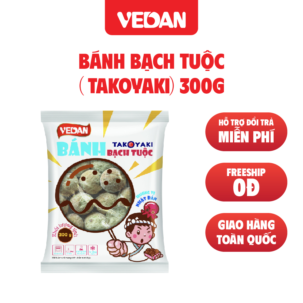 VEDAN Bánh bạch tuộc (Takoyaki) 300g